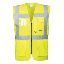 Portwest - Gilet de sécurité EXECUTIVE BERLIN HV Jaune Taille 7XL - XXXXXXXL jaune 5036108218752_0