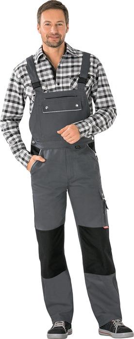 Salopette Canvas 320 taille 46 gris/noir 65 % PES / 35 % coton PLANAM_0