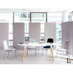 Table de réunion pieds en bois Ogi – MDD, plusieurs coloris et dimensions disponibles_0