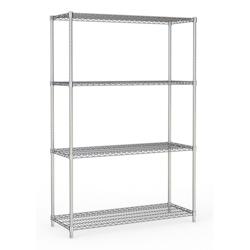 Étagères 4 niveaux 1200 démontable - Combisteel - 3667335002719_0