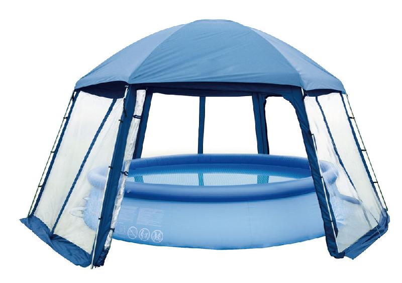 Abris en toile pour piscine ou spa - dimensions 5m x hauteur 2,5m_0