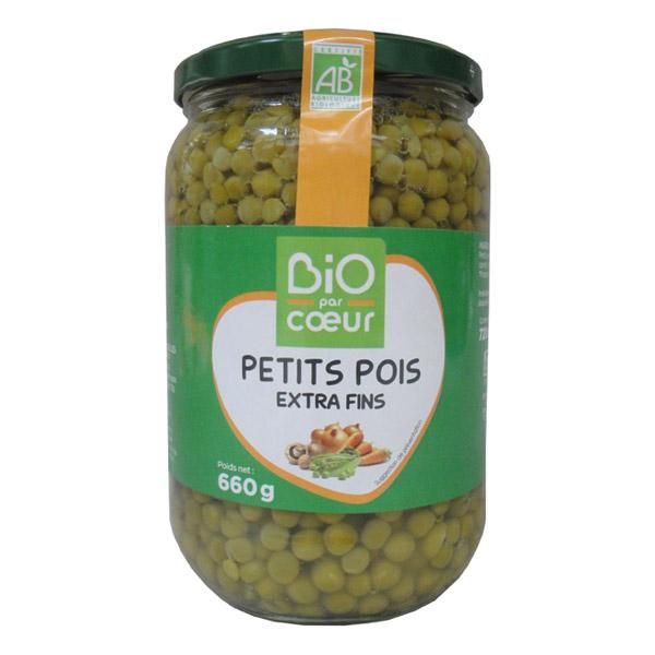 BIO PAR COEUR PETITS POIS EXTRA FINS BIO 660G PLATS CUISINÉS BIO