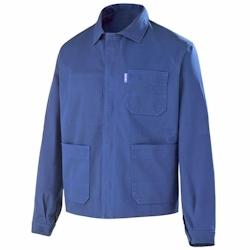 Cepovett - Veste de travail coton majoritaire ESSENTIELS Bleu Taille L - L bleu 3184378555663_0