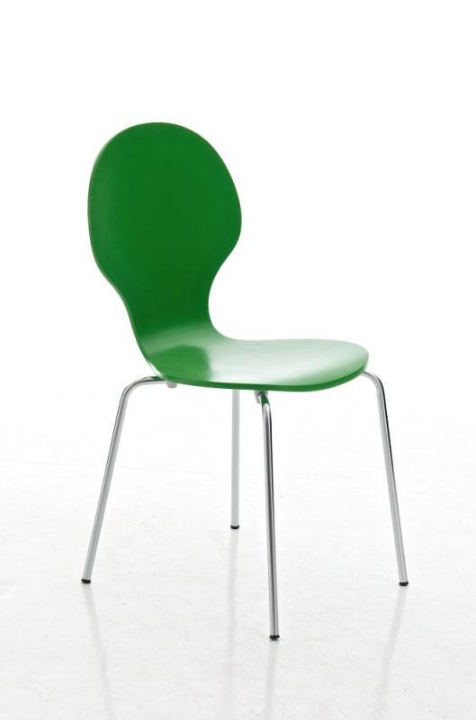 Décoshop26 - Chaise de salle à manger cuisine empilable design moderne bois vert 10_0000016 - 3000888169605_0