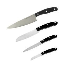 Ensemble de 4 couteaux de cuisine Nirosta Fit - Acier inoxydable 18/10 9919750_0