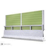 H4-W8 New Jersey H 3m - Glissière de sécurité - Marcegaglia Buildtech - Barrière intégrée insonorisante pour accotement_0