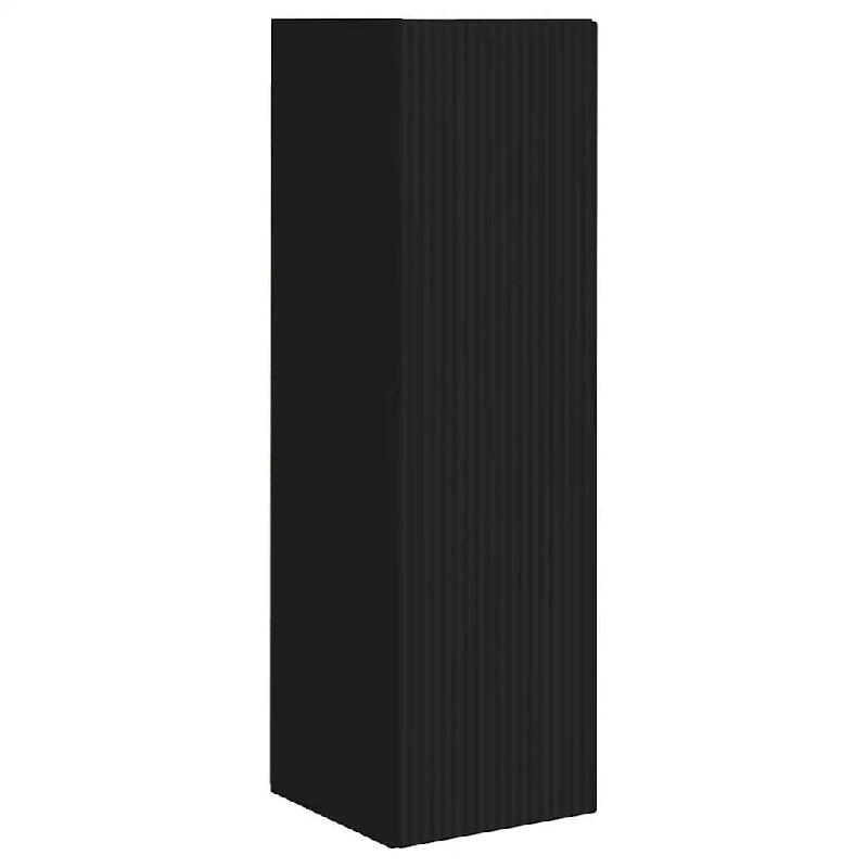 Helloshop26 - Meuble TV mural design moderne 30 x 31 x 100 cm rangement pratique style minimaliste en bois d'ingénierie noir 02_0054987 - noir Bois m_0