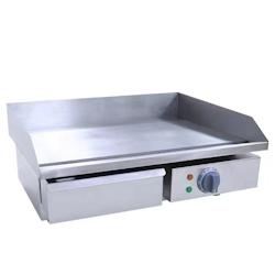 Plancha Électrique Professionnelle 3000W - Matériel Horeca - Réf. GDEG818 - Plaque en Inox de Qualité_0