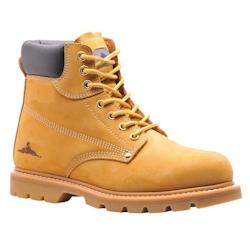 Portwest - Chaussures de sécurité montantes en cuir pleine fleur nubuck cousu FLEXI WELT SB HRO Beige Taille 44 - 44 beige matière synthétique 503_0