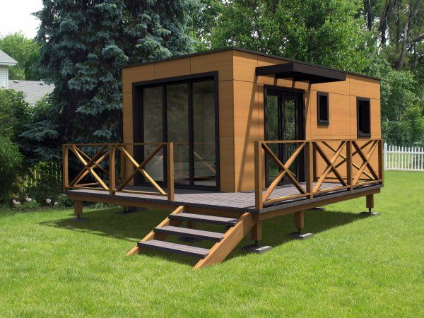 Studio de jardin - maison de jardin avec ossature bois - Bruxelles 20 m² avec terrasse et baies vitrées_0