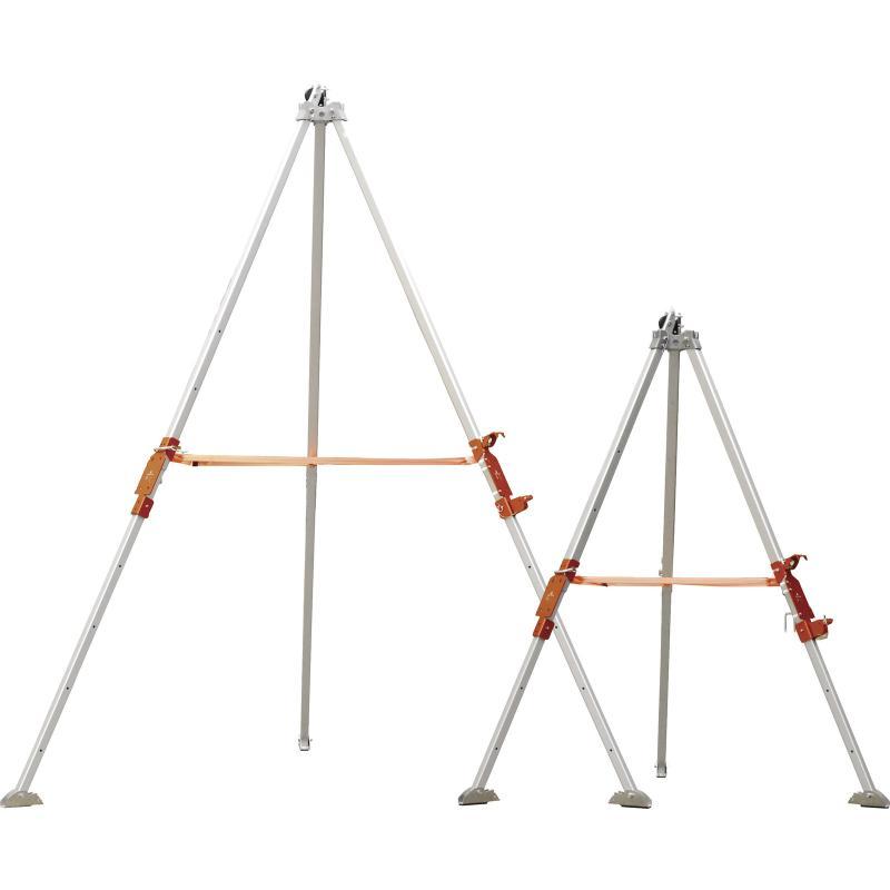 Trépied télescopique en aluminium - TRA22 - Hauteur réglable 1,20 m à 1,97 m - Empattement 1,89 m_0