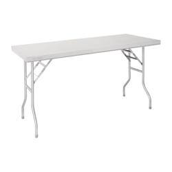 Vogue Table de travail pliante en acier inoxydable 1220X610X780Mm - 5050984667992_0