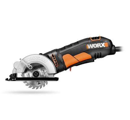 Scie circulaire portative compacte Worx WX423 - 400 W - réglage de profondeur rapide - 1,4 kg - lame de 85 mm_0