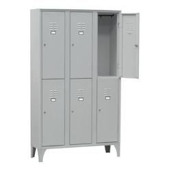Armoire Vestiaire Multicases 3 Colonnes 6 Cases - L2G - 0685071660577_0