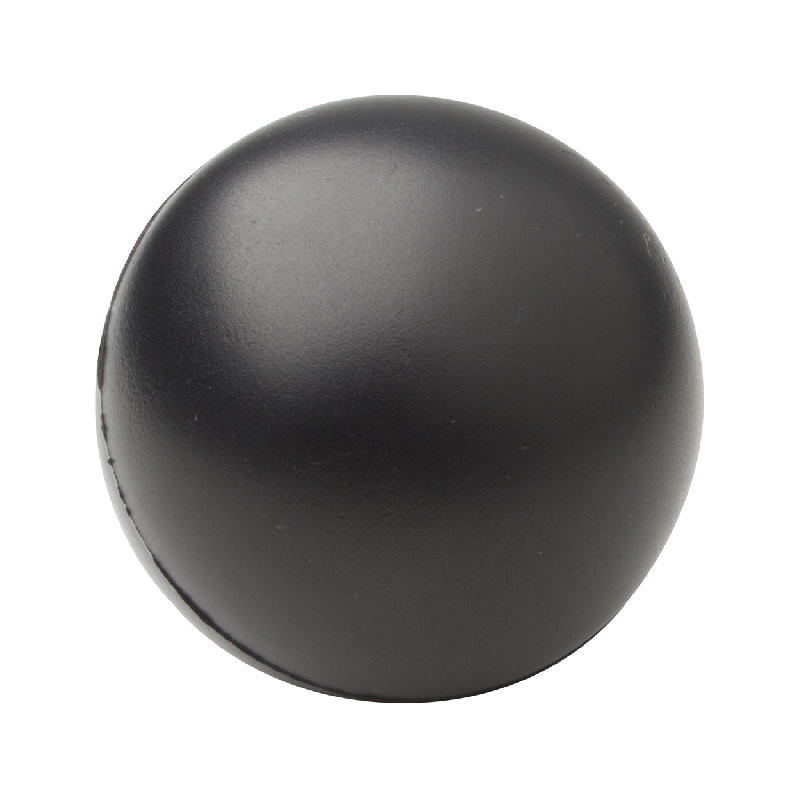 Balle anti-stress - mousse PU - couleur noire - 26g_0