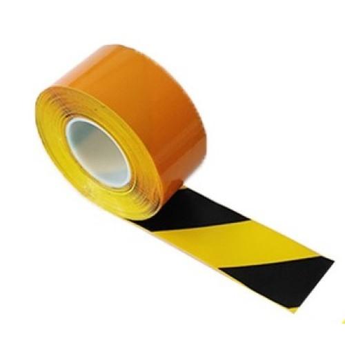 BANDE DE MARQUAGE ADHÉSIVE JAUNE ET NOIR - ROULEAU DE 33 M X 50 MM WATTELEZ