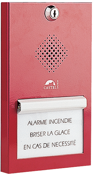 Boîtier d'alarme bris de glace phonique avec boîtier d'encastrement - BGPH ENCASTRE - Poste secondaire pour centrale CASI_0