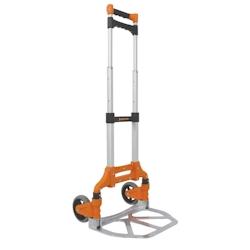 Chariot diable pliable 60 kg à roues Aluminium BRIXO - orange aluminium 8015232803864_0