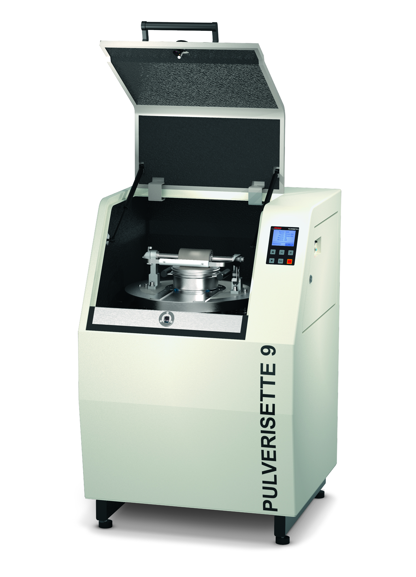 Broyeur à disque oscillant FRITSCH PULVERISETTE 9 - haute performance et broyage rapide jusqu'à 1500 tr/min_0