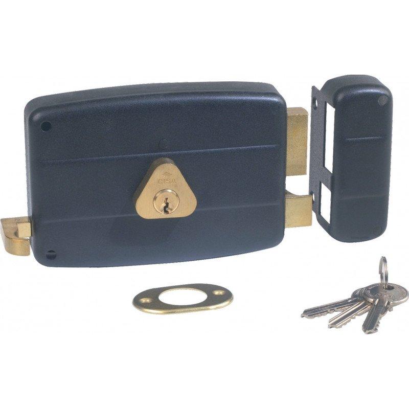 SERRURE MONOPOINT EN APPLIQUE HORIZONTALE À TIRAGE 45MM DROITE - CISA - 501210-02-1A