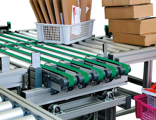 Convoyeur à rouleaux mécanique modulaire pour la logistique_0