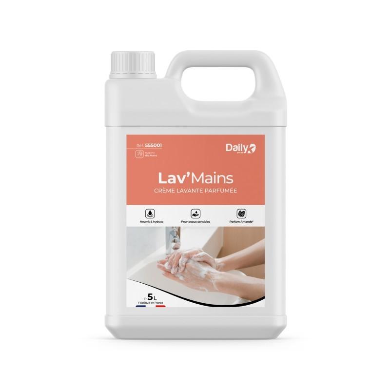 Crème lavante DAILYK - parfum amande - bidon de 5L - enrichie en agents surgraissants_0