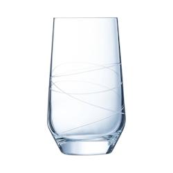 6 verres 40cl Abstraction - Cristal d'Arques - Verre ultra transparent moderne - transparent 0883314891249_0