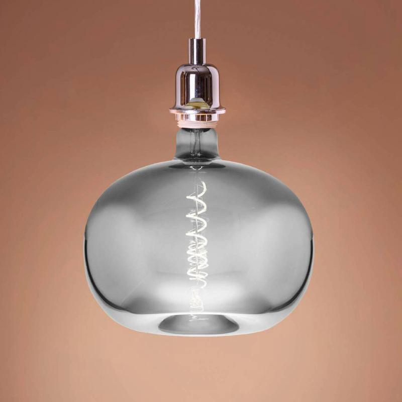 EGLO AMPOULE LED E27 4W BIG SIZE EN FORME DE POMME FILAMENT CHROME