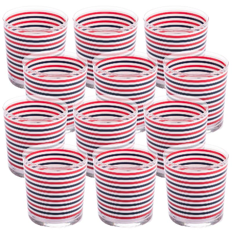 El Ganso - Lot de 12 verres en cristal 345 ml - rouge aluminium PK7345_0