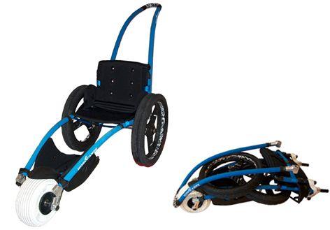 Fauteuil roulant de plage Hippocampe - tout-terrain, confortable et transportable_0