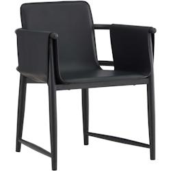 Fauteuil en métal et polyuréthane Bjäre 60 x 61 x 78 cm Venture Home - noir 7340220849458_0
