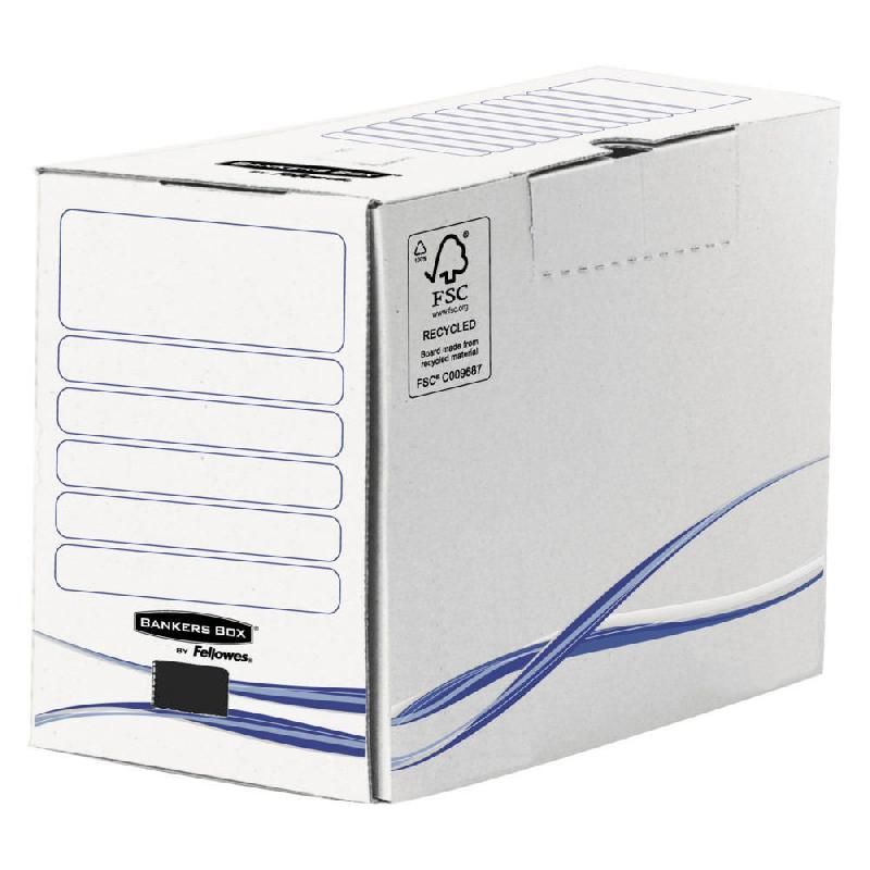 FELLOWES BOÎTE ARCHIVES FELLOWES BASIC - BLANC - DOS 20 CM (PRIX UNITAIRE)