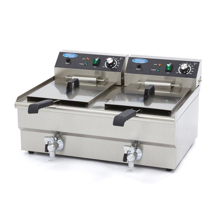 Friteuse double Pro ECO, 2 x 16 L - 2 paniers, 230 V, 6000 W_0