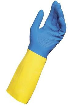 GANTS etanches mapa DUO-MIX ALTO 405 latex neoprene bleu/jaune_0