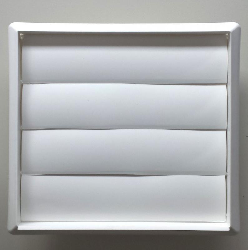 Grille d'aération pour VMC en PVC - blanche - diamètre 125 mm - à encastrer_0