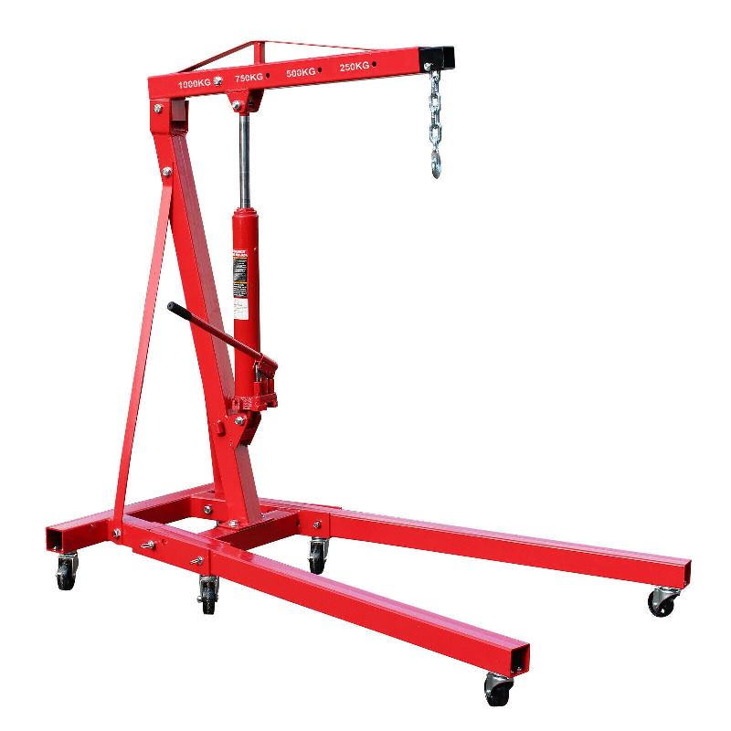 Grue d'atelier pliable - Capacité 1000 kg - Bras 960-1240 mm - Hauteur 0-2000 mm - Chèvre de levage 16_0002325_0