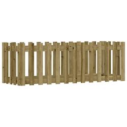 Helloshop26 - Jardinière bac lit surélevé plantes fleurs terrasse jardin de jardin design de clôture bois de pin imprégné marron 02_0039816 - 30_0