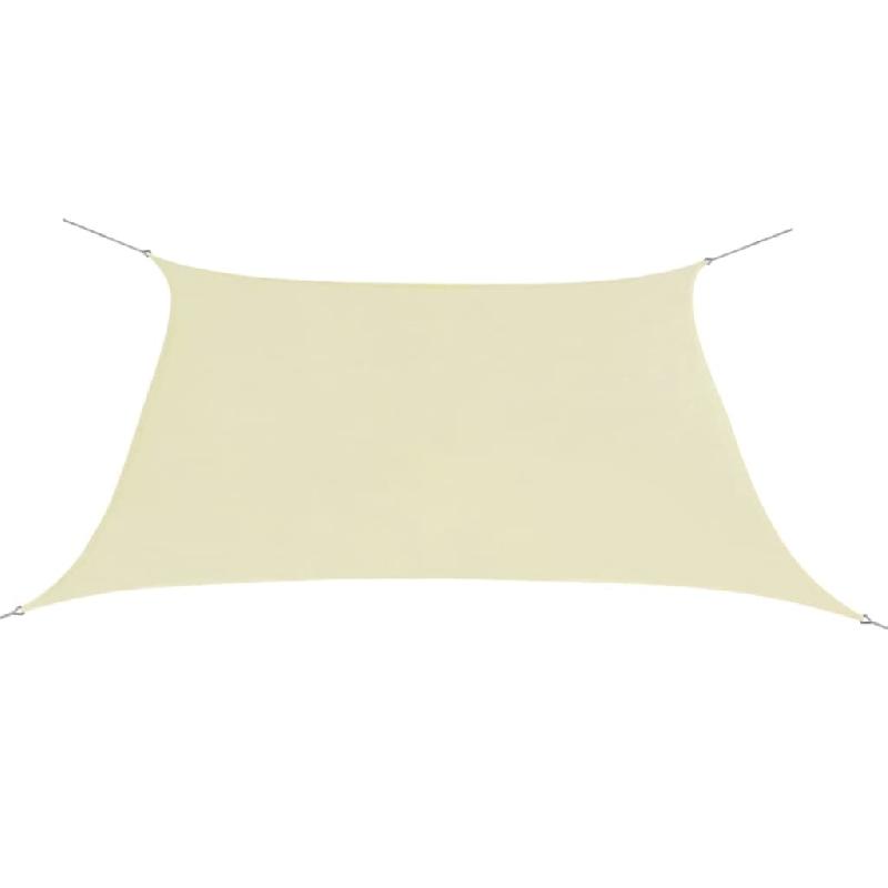 Helloshop26 - Voile toile d'ombrage parasol tissu oxford carré 2 x 2 m crème 02_0009456 - inox 3000510747768_0