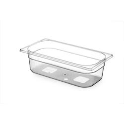Hendi Récipient Gastronorm 1/3 - 325x176x100 mm - Transparent - Matière synthétique sans bisphénol A - Réf. 869420_0