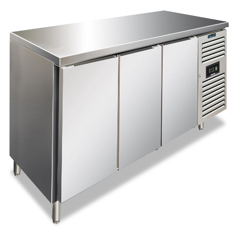 KLIMAITALIA La table frigorifère Pasticceria 3 ptes , tropicalisée, frigorifique , température dégivrage automatique +2°C/+8°C mesure LxLxH 202x_0