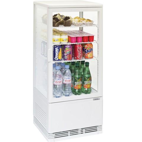 Mini vitrine réfrigérée positive 78 L Blanche | Casselin - CVR78LB_0