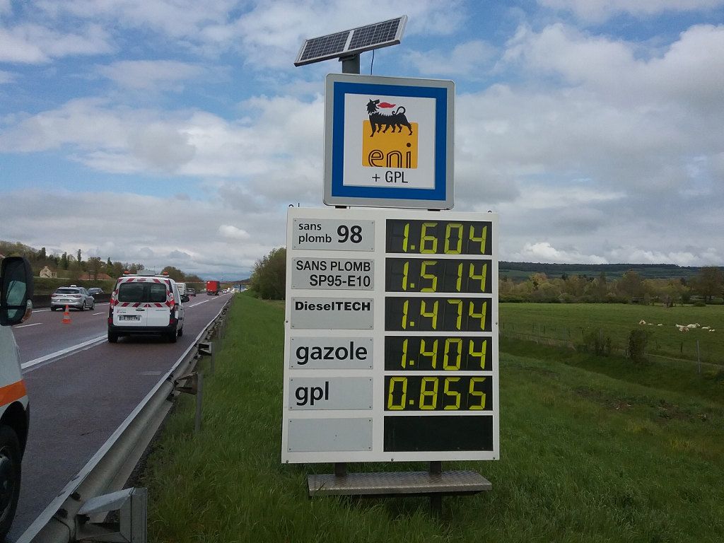 Panneau affichage prix carburant - centaure systems - affichage jusqu’à 6 carburants au choix_0