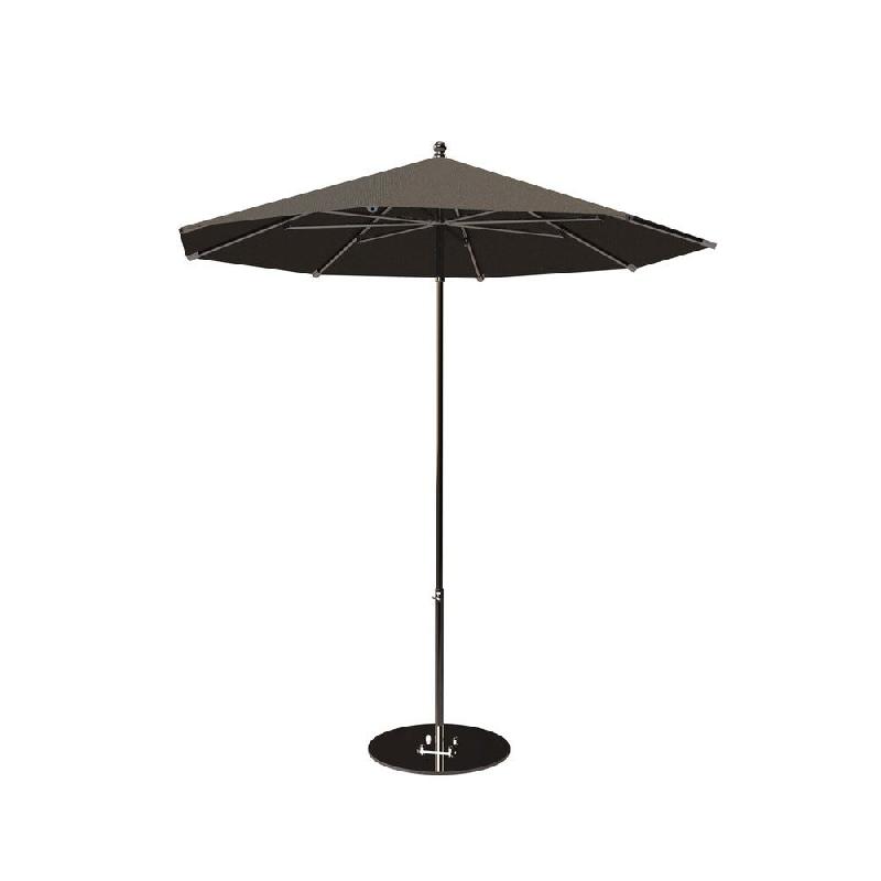 Parasol pour terrasse Pro Moorea rond Ø300cm armature + toile + housse - taupe_0