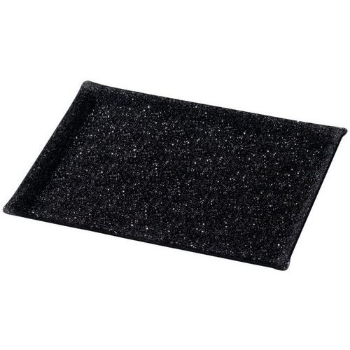 PLAT CRYSTAL NOIR AVEC BORDS LONG. 400MM LARG. 200MM_610524 - MATFER