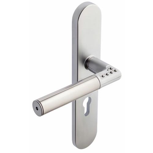 POIGNÉES À CODE ÉLECTRONIQUE SUR PLAQUE - MAIN DROITE - CODE HANDLE VACHETTE