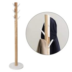 Porte-manteaux Flapper naturel 9 crochets blancs 165 cm Naturel Umbra - 320361-668_0