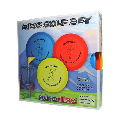 SET 3 DISQUES DE DISCGOLF BASIQUE - EURODISC - 165G