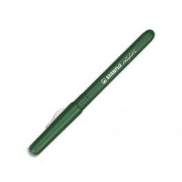 STABILO STYLO FEUTRE POINTE ULTRA-FINE BAGUÉE MÉTAL ENCRE VERTE CORPS PLASTIQUE COULEUR STYLIST 188