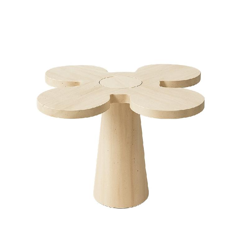 STELLAMEUBLES Table basse YAMINA en Travertin - 3667335251032_0