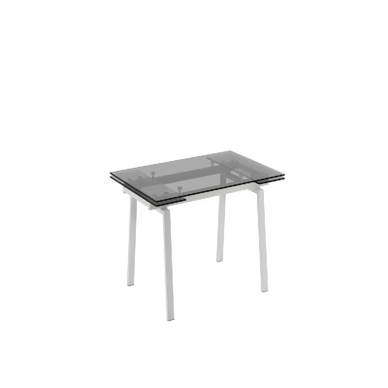 Stones Chaise Medea en tissu bouclé gris clair avec structure en métal anthracite, une chaise moderne au design élégant - Medea - blanc multi-mat�_0
